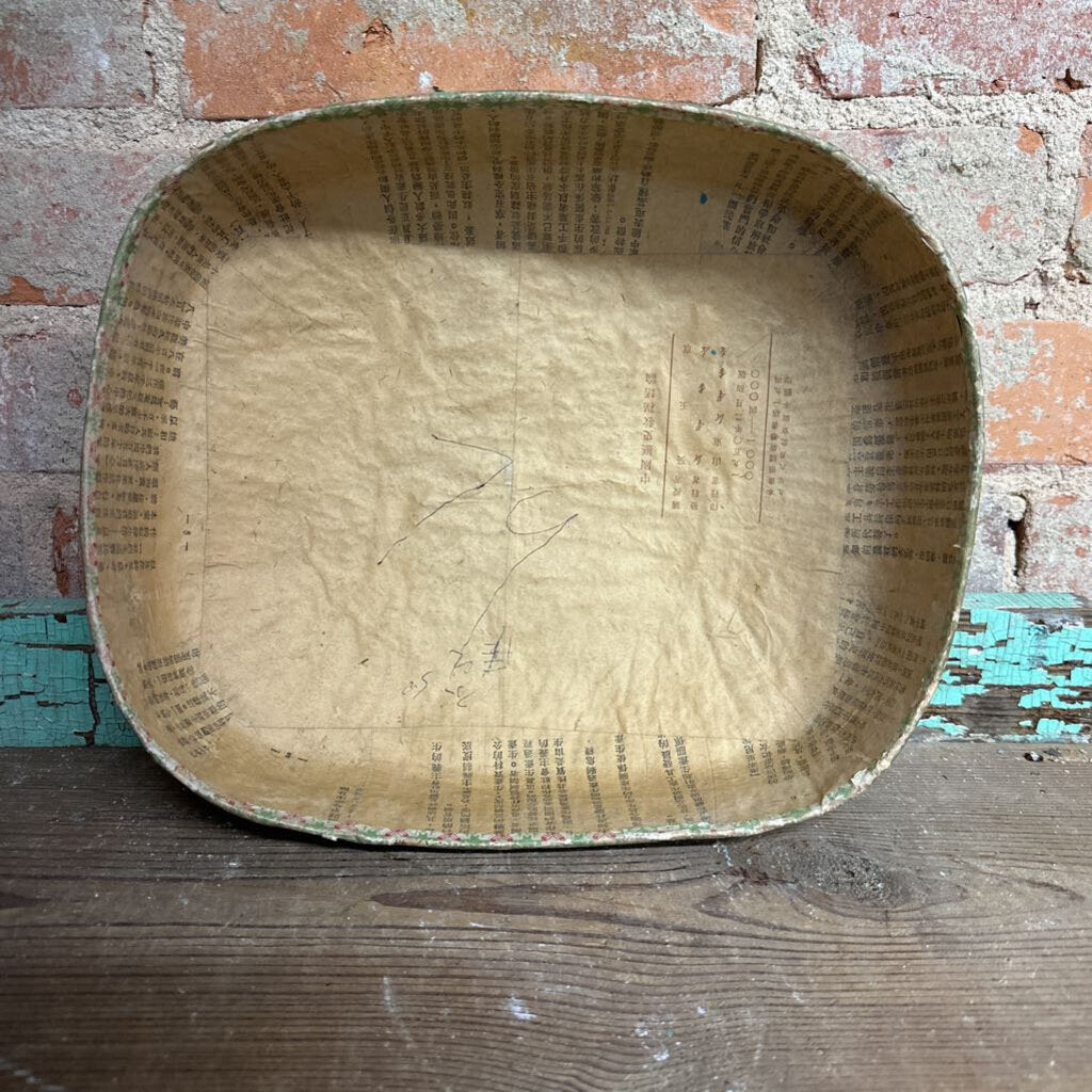 HANDMADE PAPER MACHE BOWL