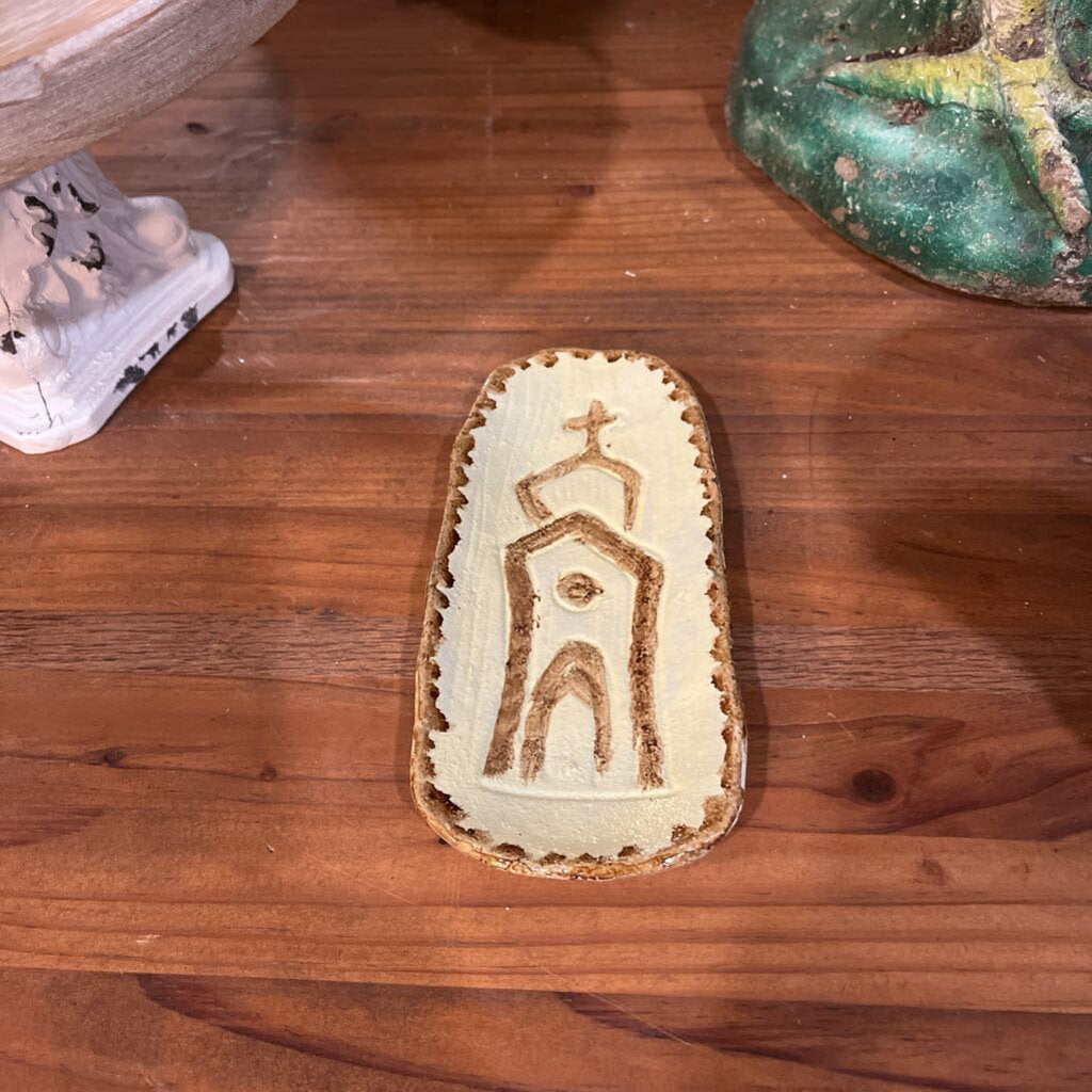 CAST IRON CHURCH DISH