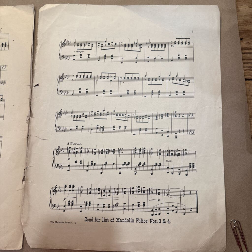 SHEET MUSIC