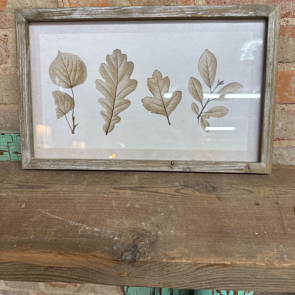 WOOD FRAMED WALL DECOR