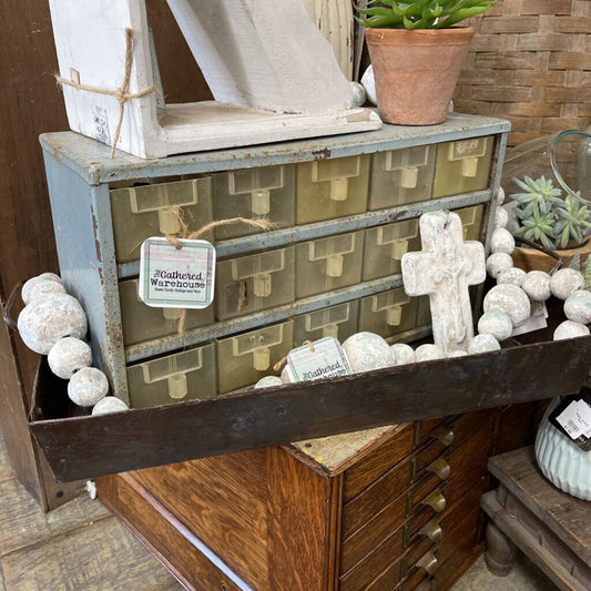 VINTAGE STORAGE BOX WITH 15 DRAWERS