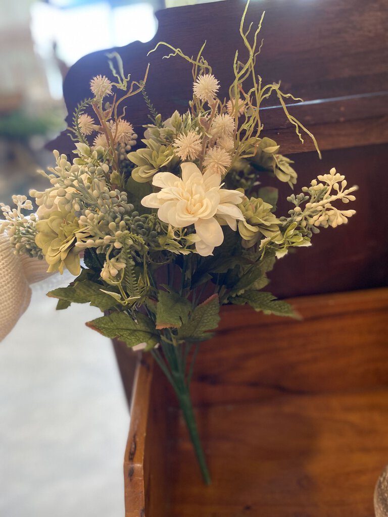 Dahlia, Fern, Berry Bouquet