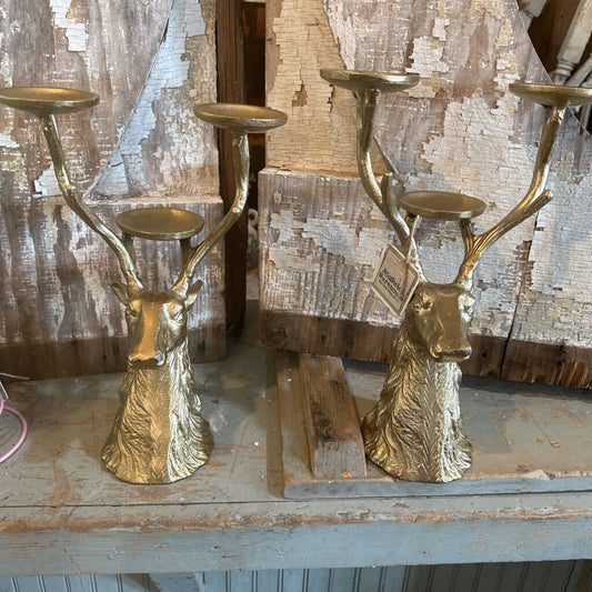 DEER CANDLEHOLDERS