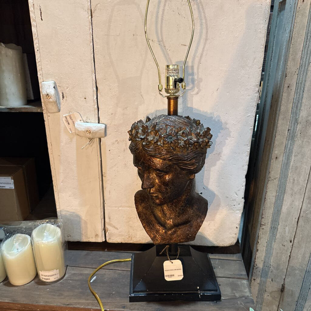 LAMP WITH WOMAN'S HEAD