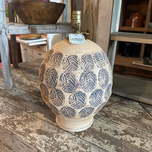 SIGNED POTTERY LAMP- ONE OF A KIND