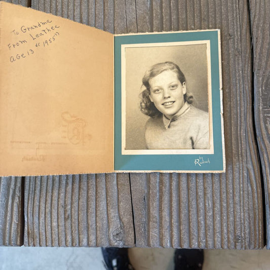 SCHOOL PHOTO OF GIRL DATED 1955