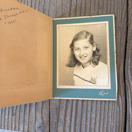 SCHOOL PHOTO OF GIRL DATED 1955