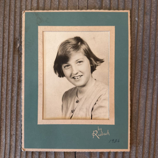 SCHOOL PHOTO OF GIRL DATED 1936