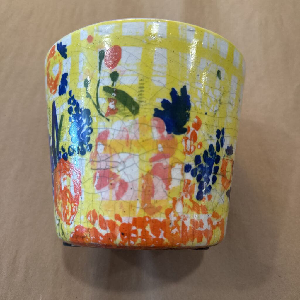 COLORFUL PATTERN POT