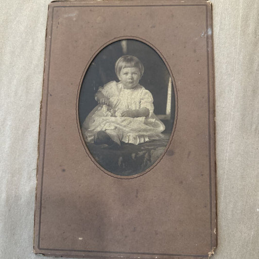 PHOTO OF YOUNG GIRL LABELED VIRGINIA BRANDENBURG