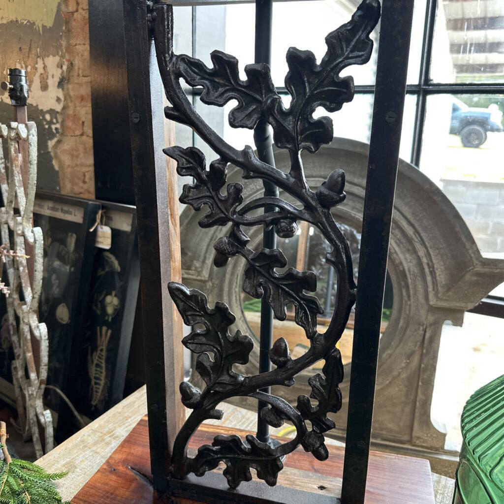 IRON GRATE LAMPS (PAIR)