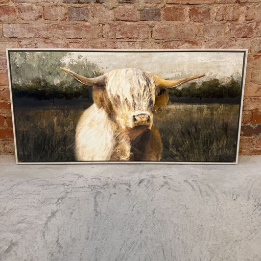 HIGHLAND COW FRAMED CANVAS