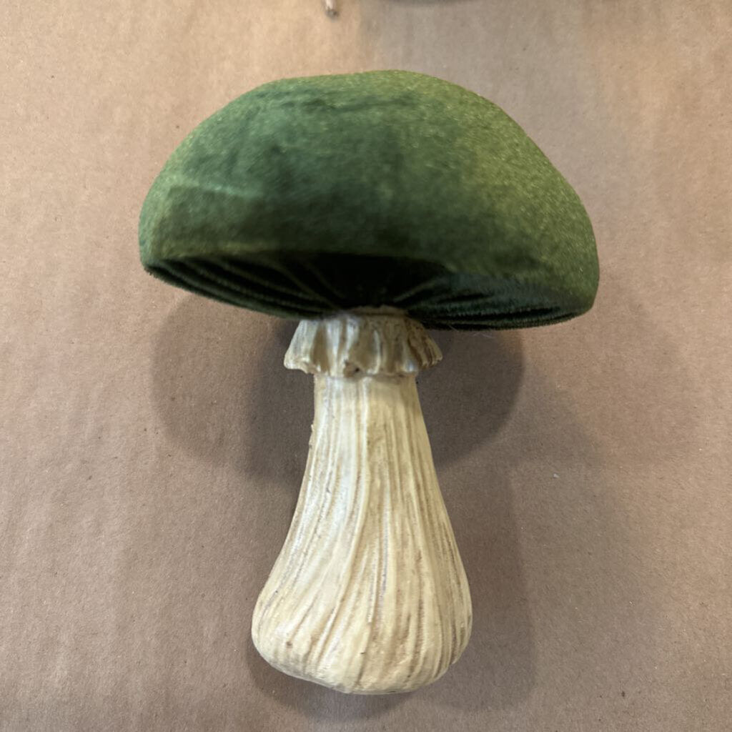 VELVET AND CERAMIC MUSHROOM