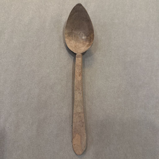 PRIMITIVE HAND CARVED WOOD SPOON