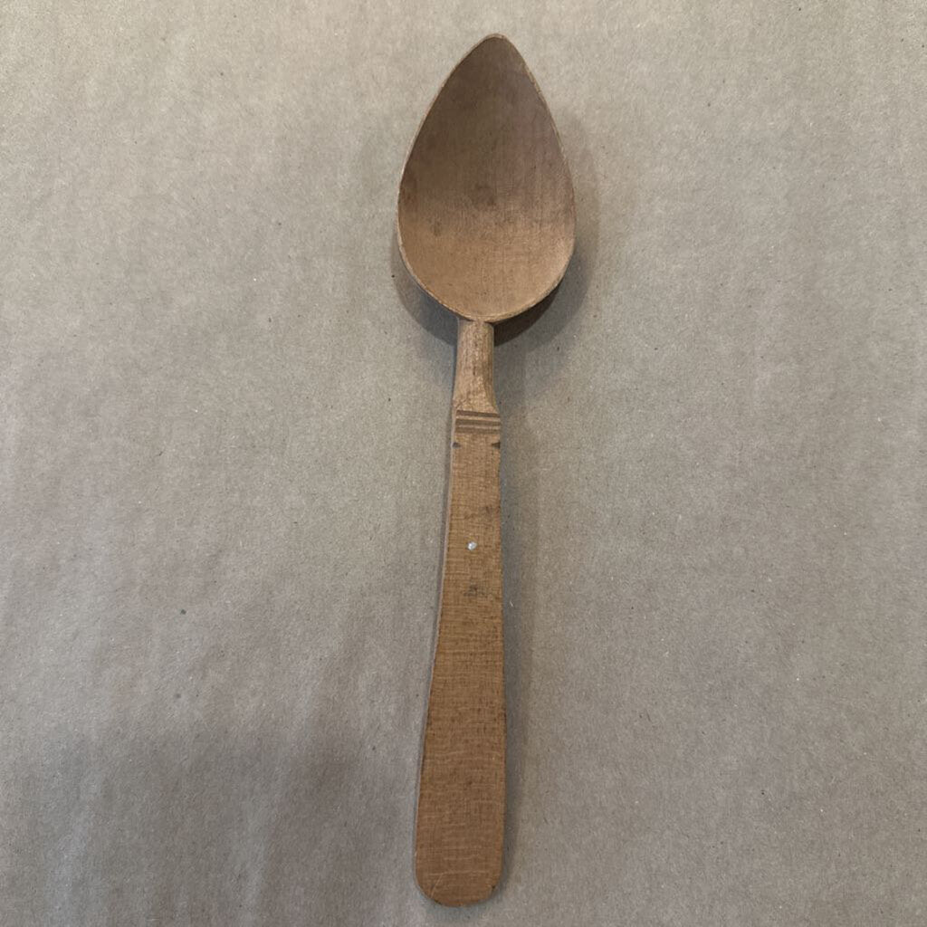 PRIMITIVE HAND CARVED WOOD SPOON