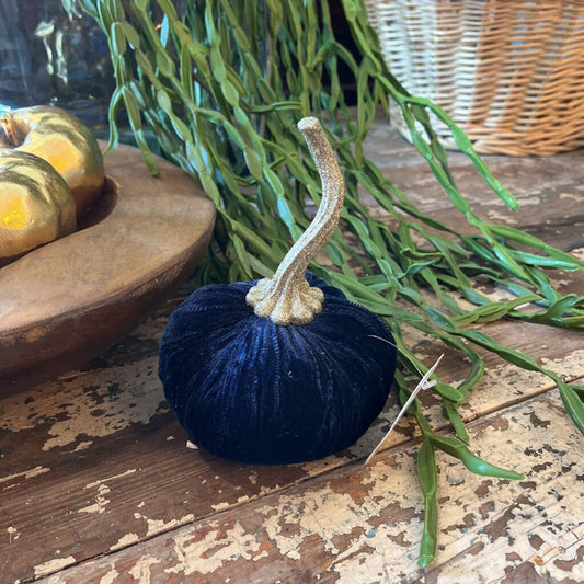 GLITTER STEM VELVET PUMPKIN