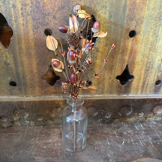 ACORN AND PINE CONE STEM