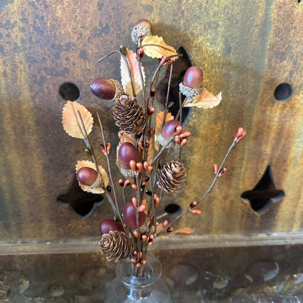 ACORN AND PINE CONE STEM