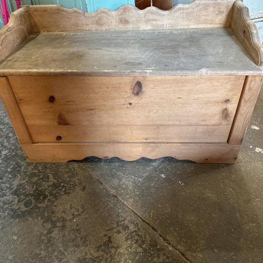 HANDMADE WOODEN CHEST CIRCA 1983