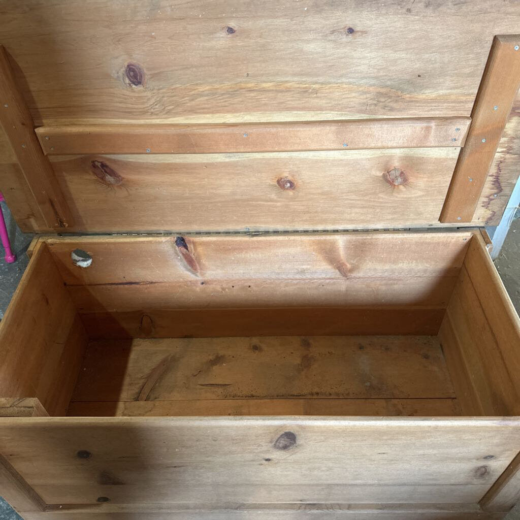 HANDMADE WOODEN CHEST CIRCA 1983