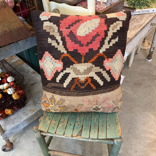 Square Turkish Rug Pillow