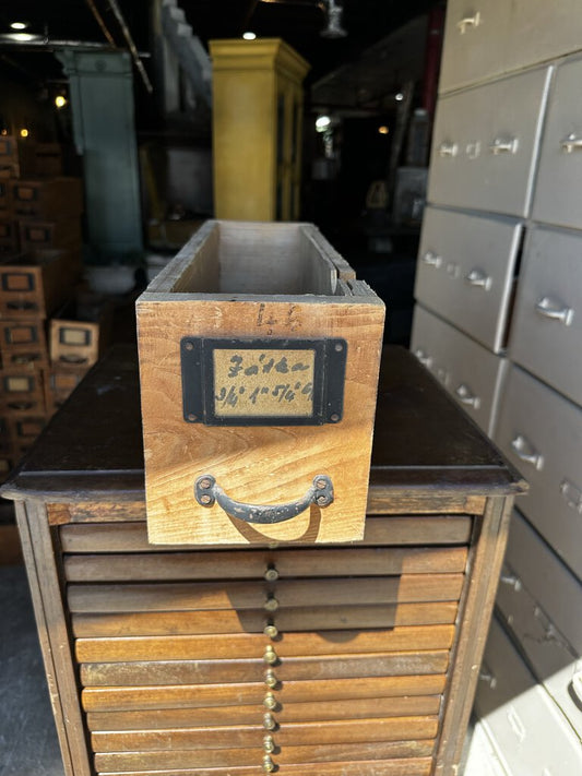 WOOD HARDWARE STORE DRAWER