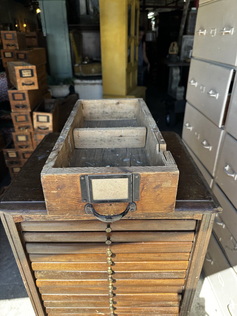 WOOD HARDWARE STORE DRAWER