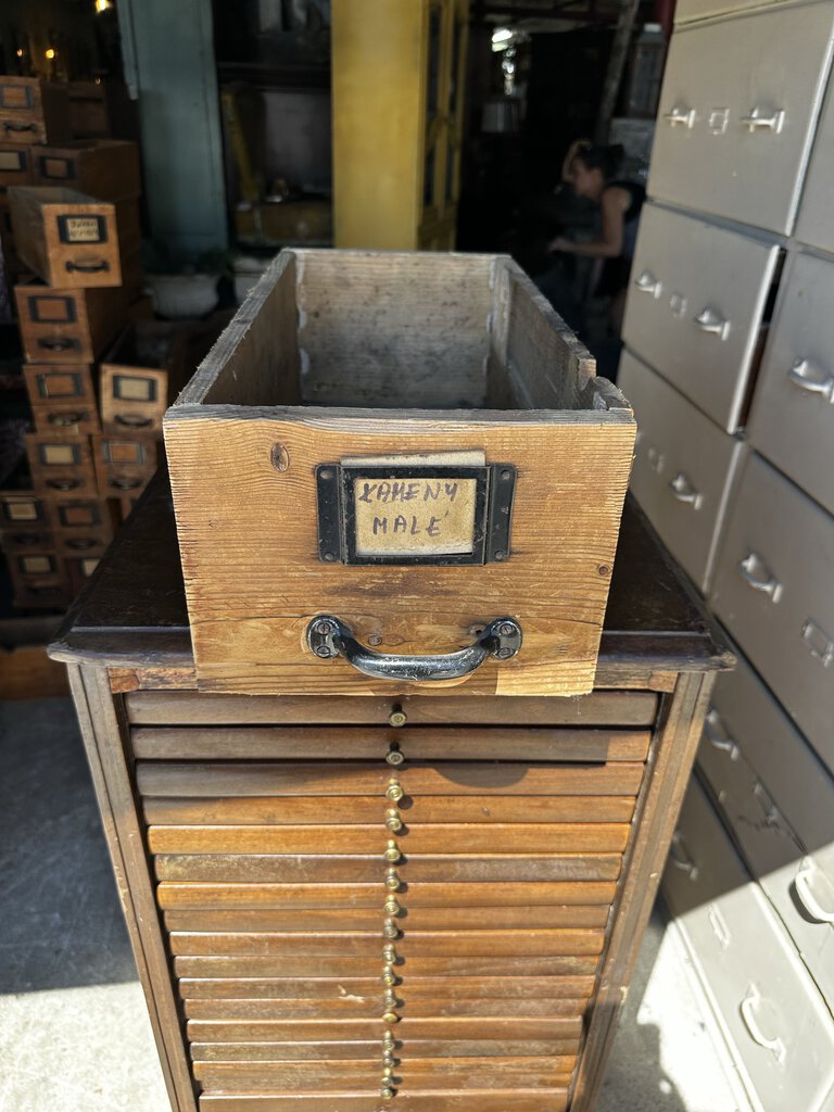 WOOD HARDWARE STORE DRAWER