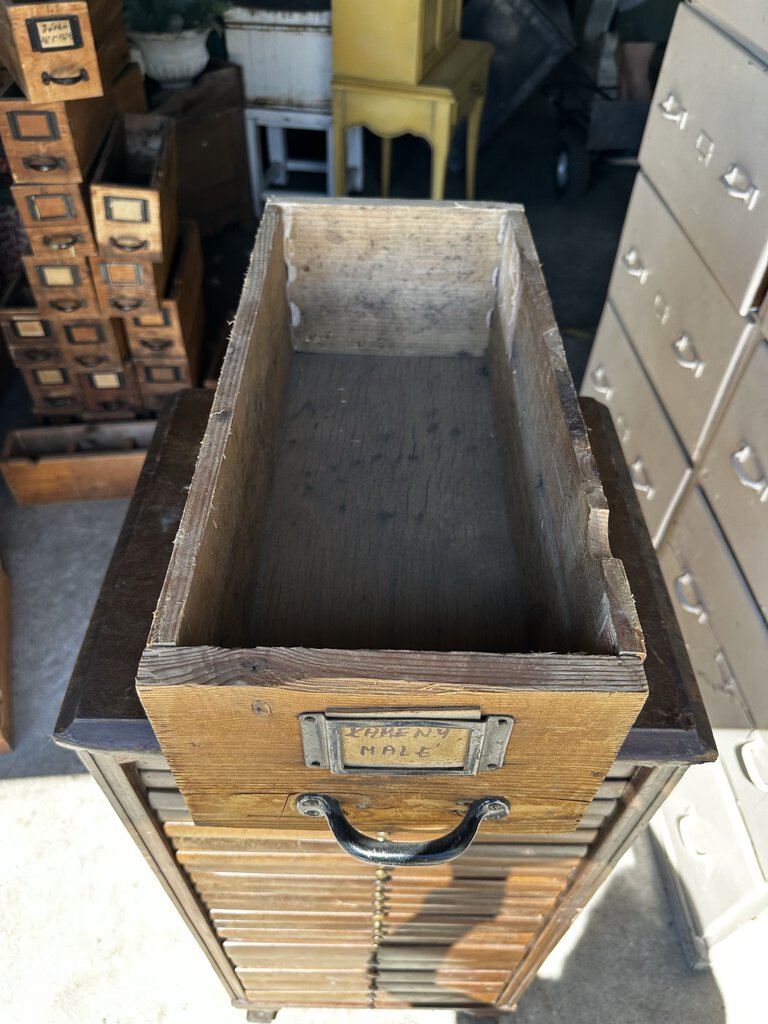 WOOD HARDWARE STORE DRAWER