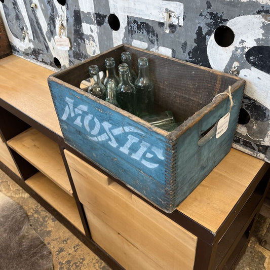 MOXIE CRATE WITH 9 MOXIE BOTTLES