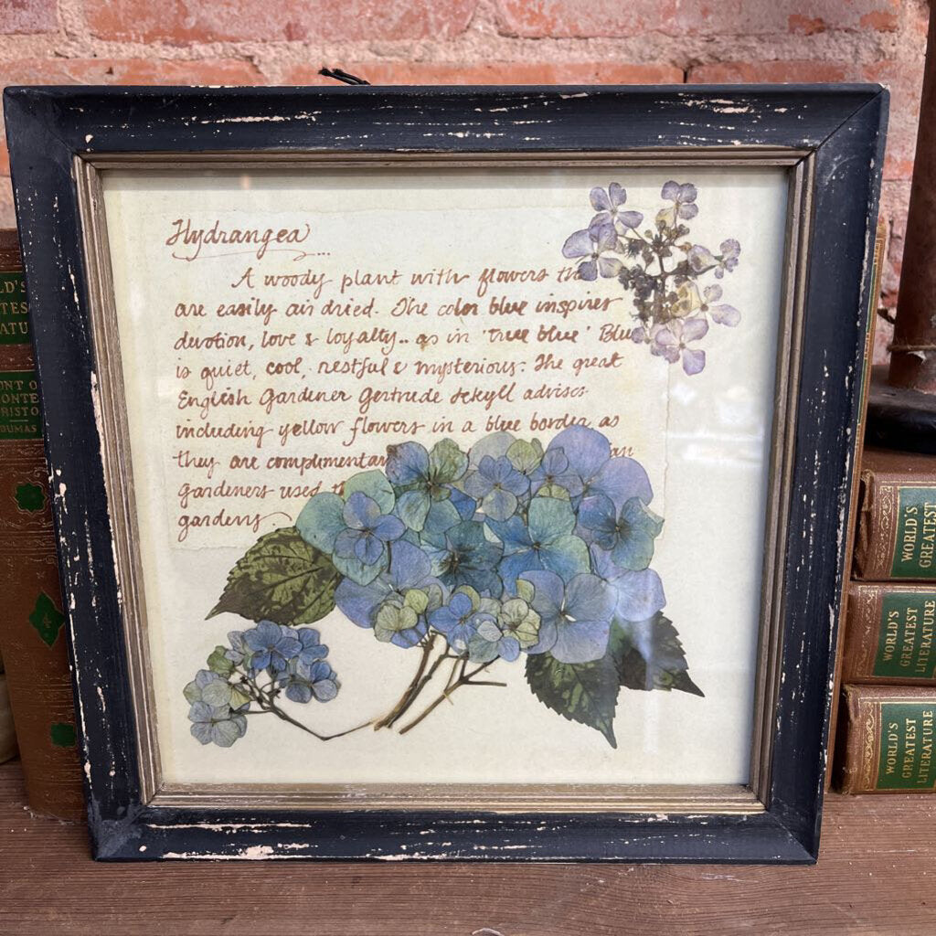 FRAMED WALL DECOR WITH FLORAL IMAGE