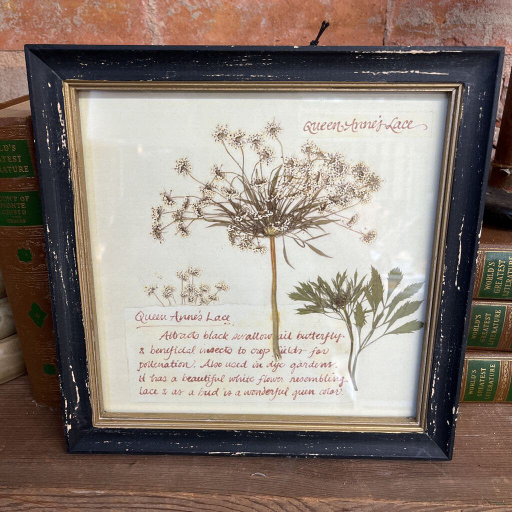 FRAMED WALL DECOR WITH FLORAL IMAGE