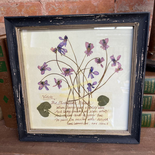 FRAMED WALL DECOR WITH FLORAL IMAGE