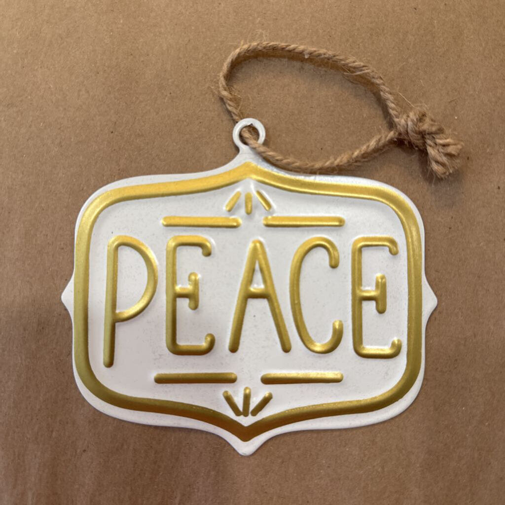 METAL PLAQUE ORNAMENT