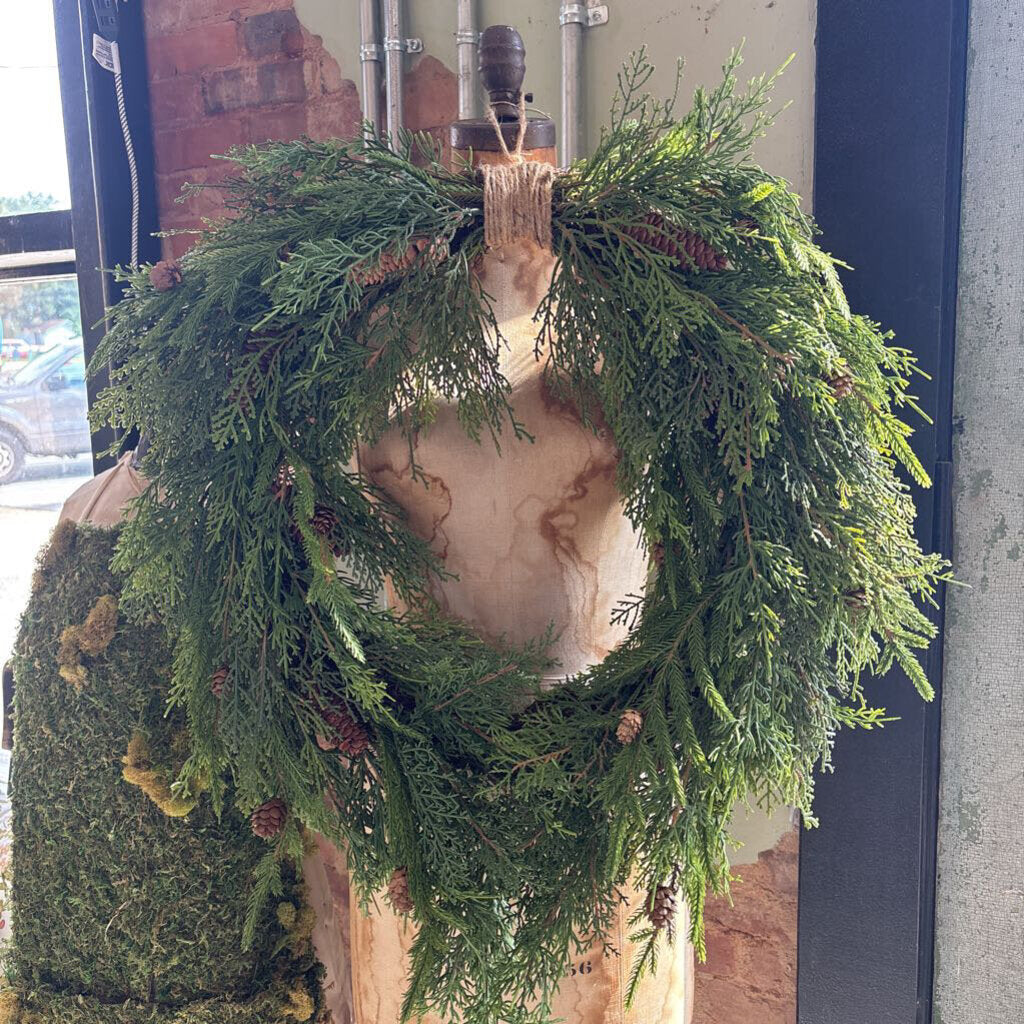 WEEPING CEDAR WREATH