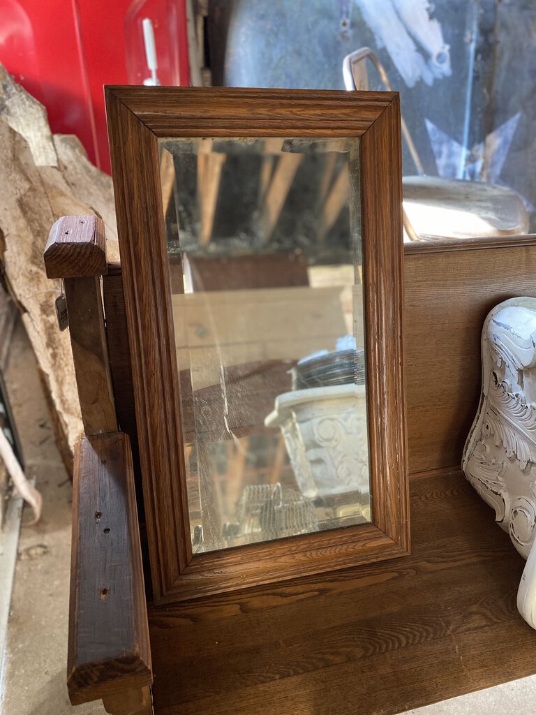 SMALL OAK MIRROR