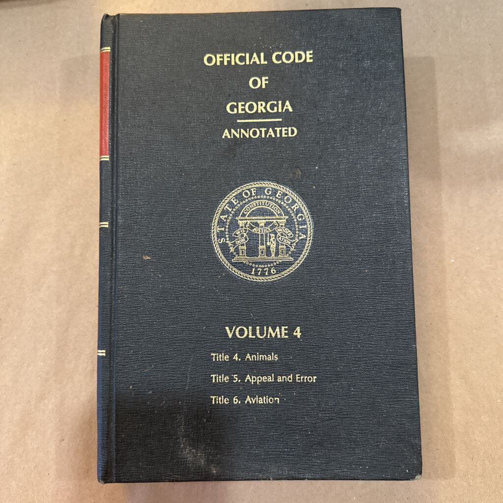 OFFICIAL CODE OF GEORGIA- ANNOTATED