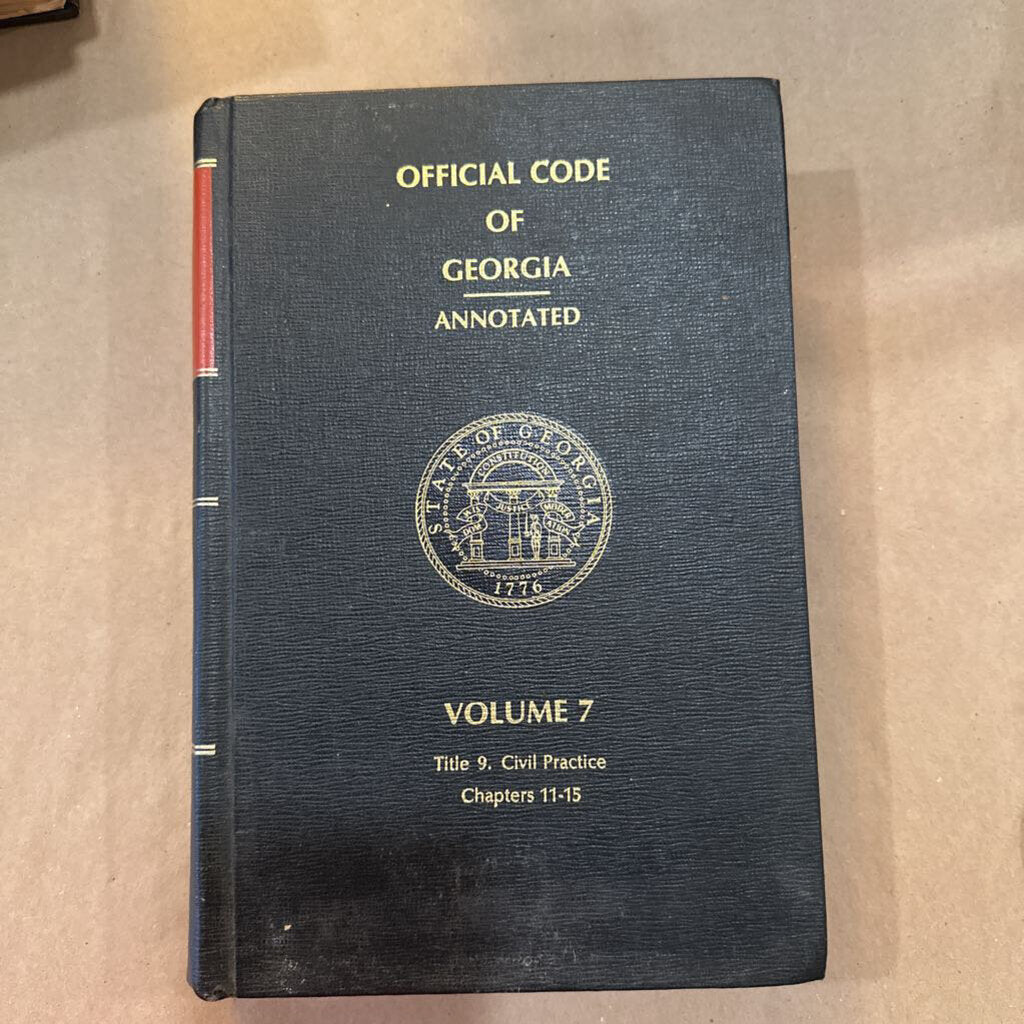 OFFICIAL CODE OF GEORGIA- ANNOTATED