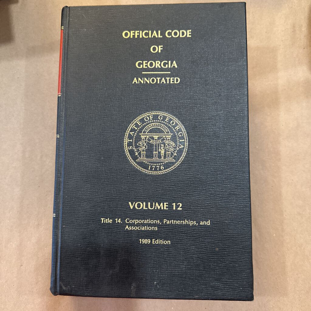 OFFICIAL CODE OF GEORGIA- ANNOTATED