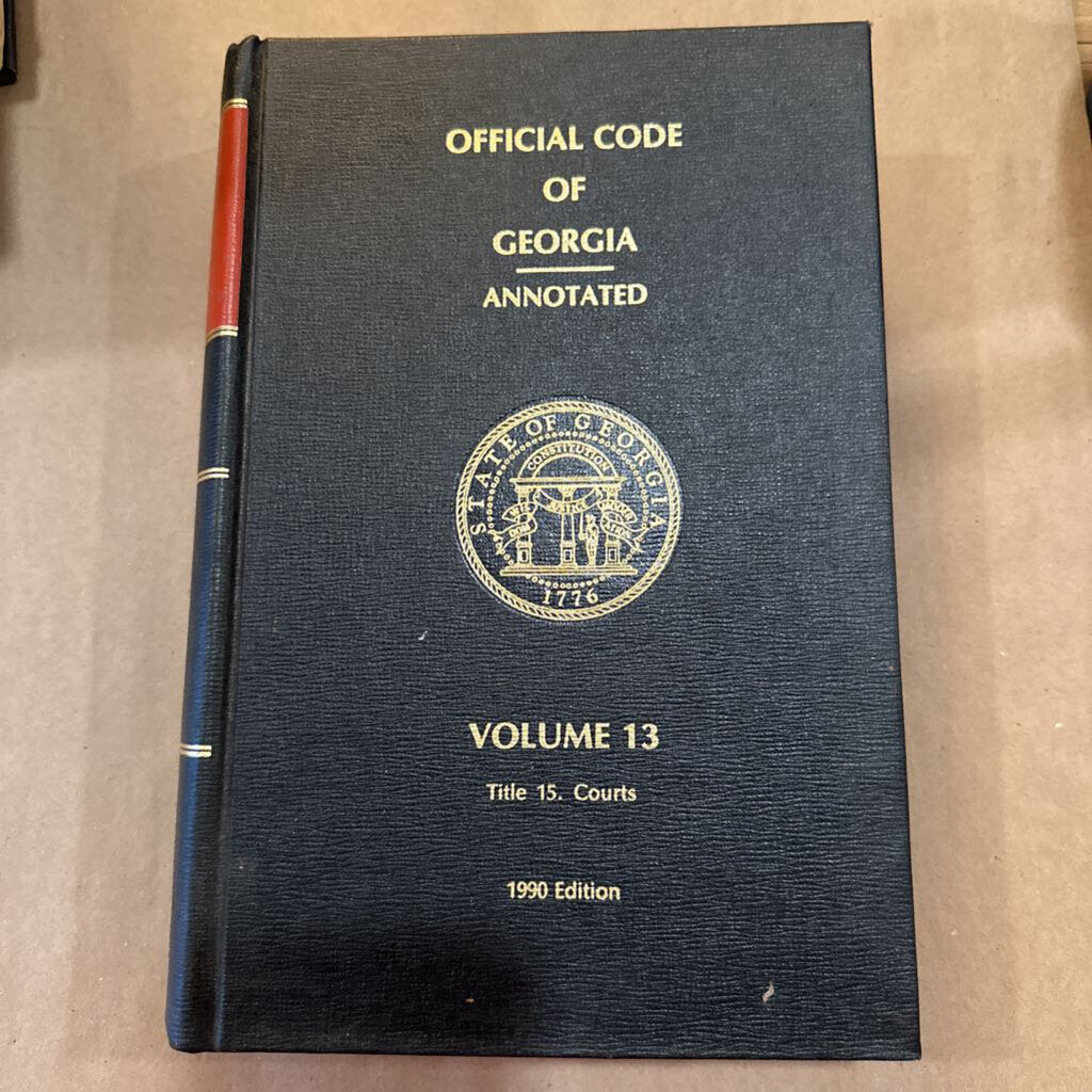 OFFICIAL CODE OF GEORGIA- ANNOTATED