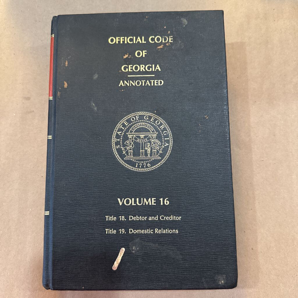 OFFICIAL CODE OF GEORGIA- ANNOTATED