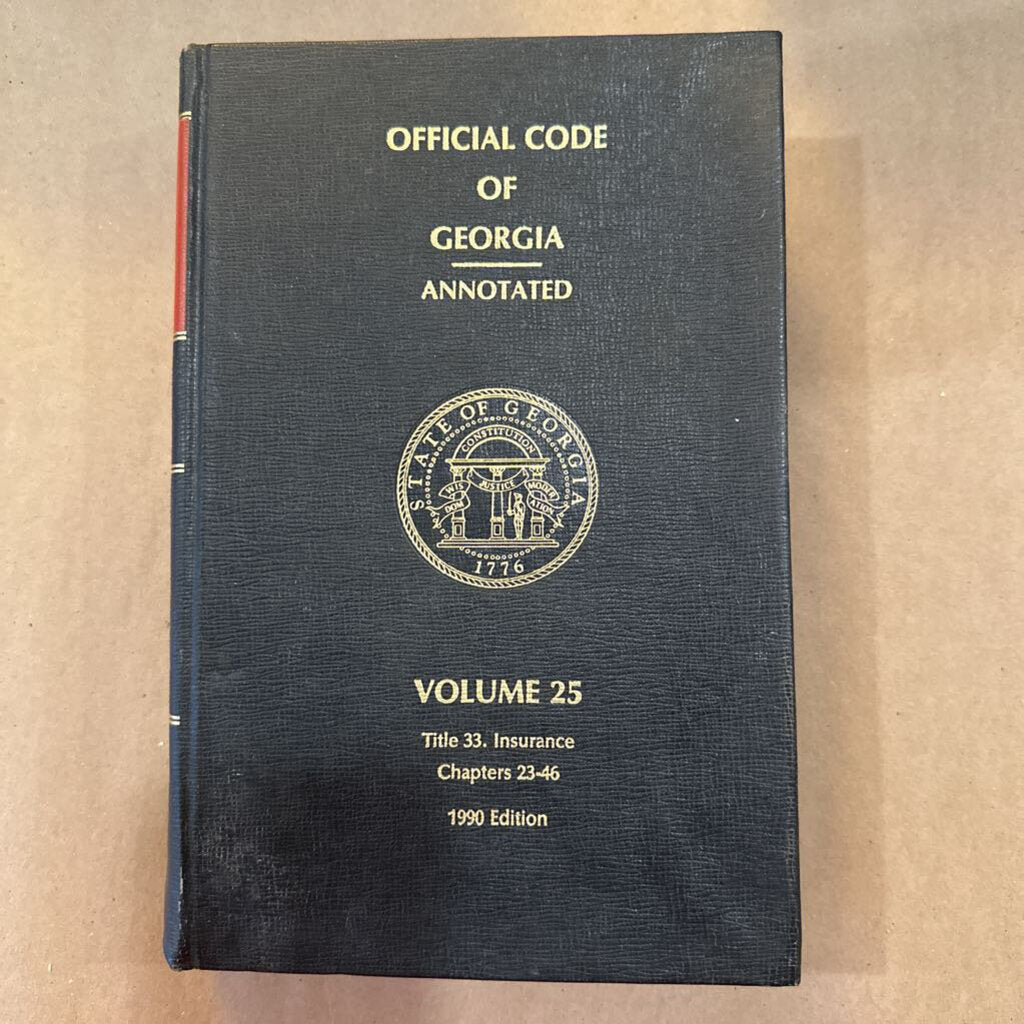 OFFICIAL CODE OF GEORGIA- ANNOTATED