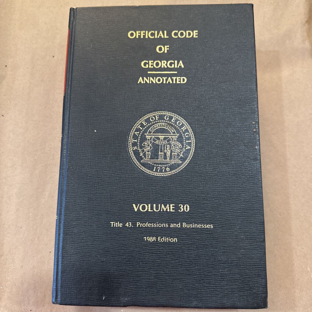 OFFICIAL CODE OF GEORGIA- ANNOTATED