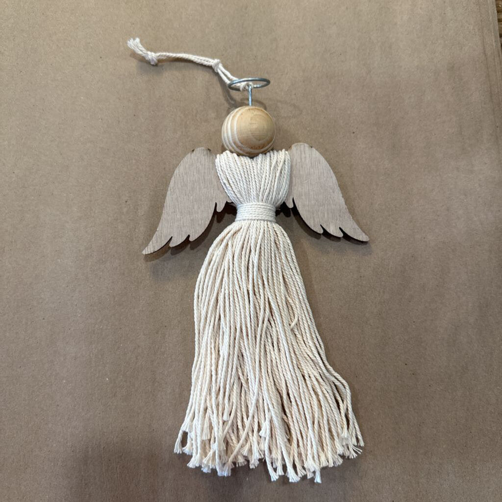 MOP HEAD ANGEL ORNAMENT