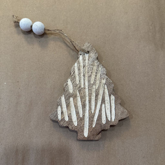 WOOD TREE ORNAMENT