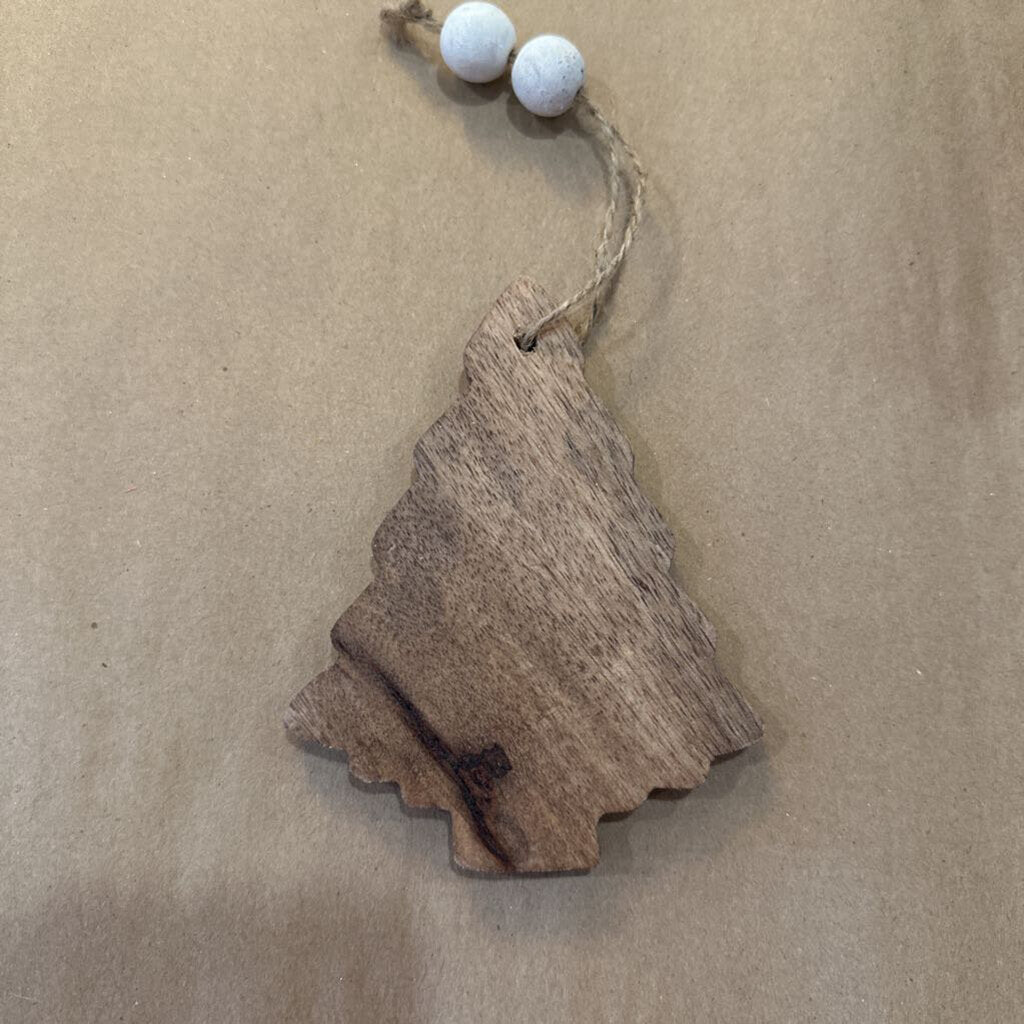 WOOD TREE ORNAMENT