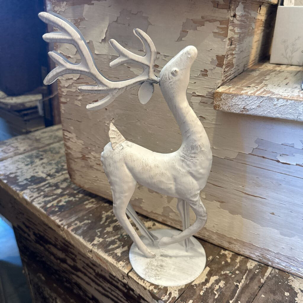 METAL REINDEER ON STAND