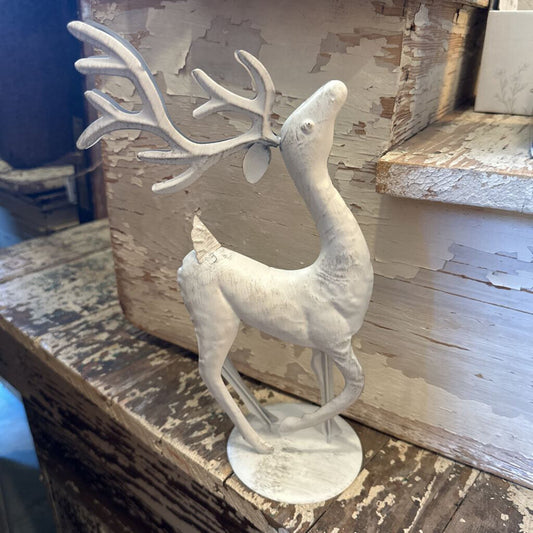 METAL REINDEER ON STAND