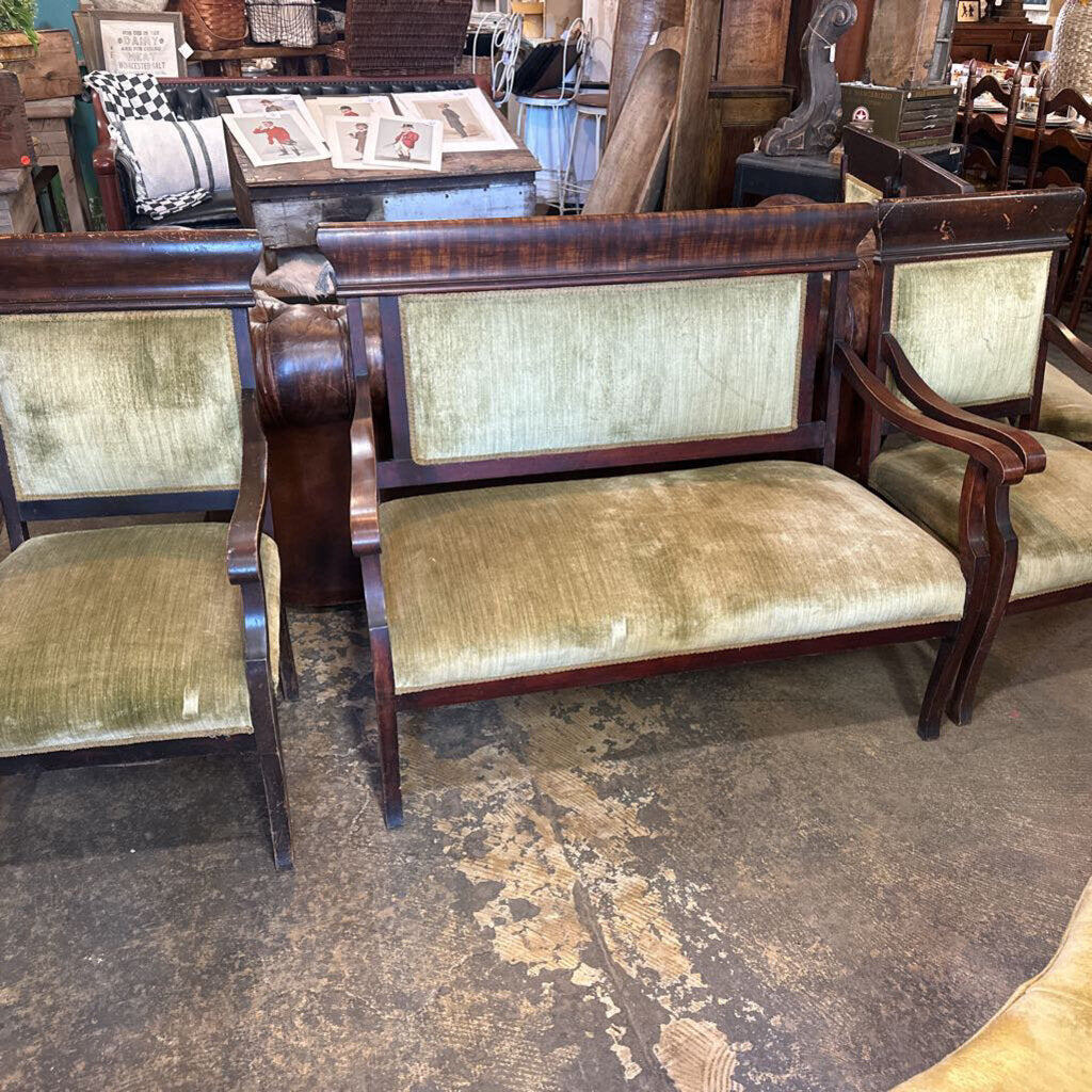 DINING ARM CHAIRS AND SETTEE