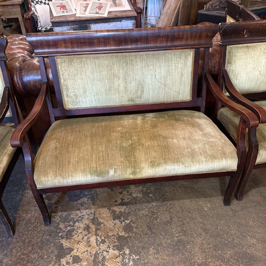 DINING ARM CHAIRS AND SETTEE